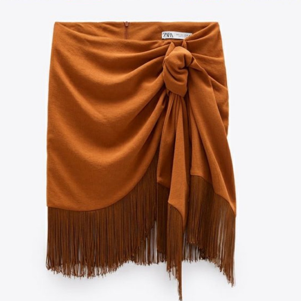 Zara fringe / tassel skirt